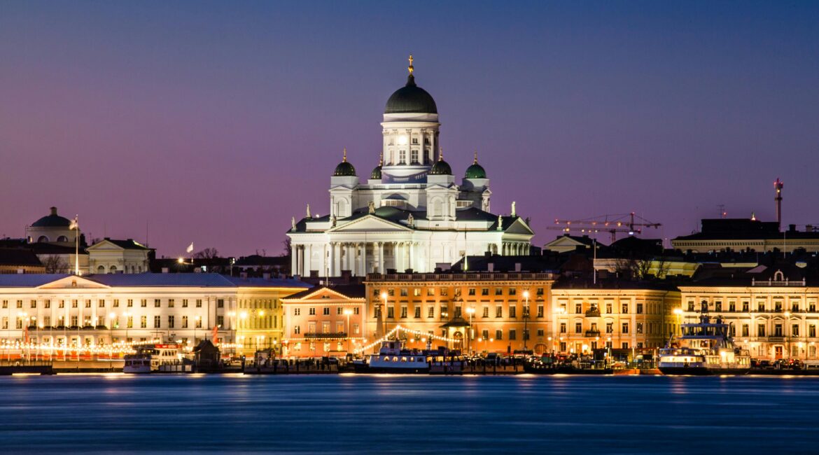 Photo by Tapio Haaja: https://www.pexels.com/photo/photo-of-cathedral-near-buildings-and-river-2311602/